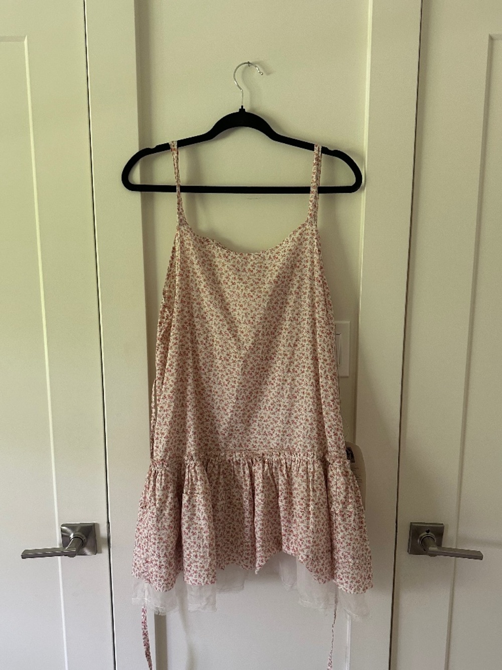 Krista Larson handmade pink floral dress